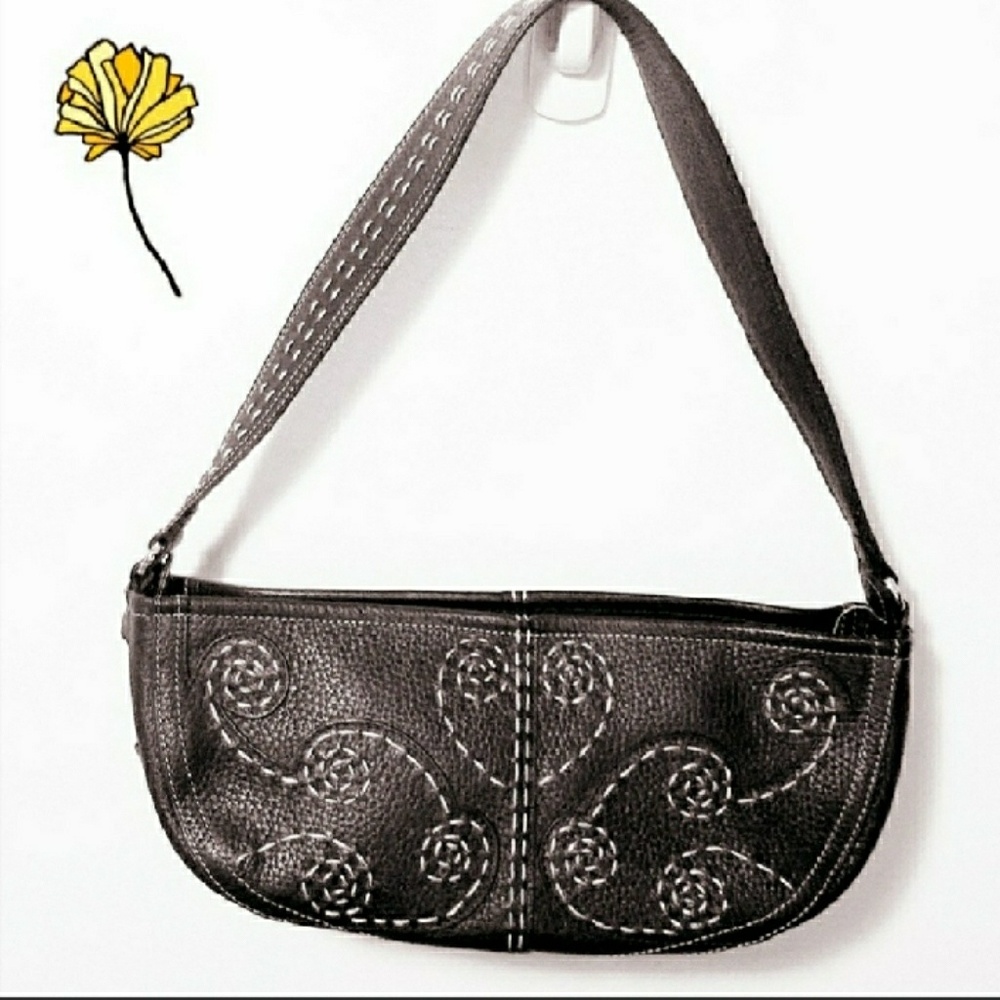 Brighton Brown Leather and Cream handbag